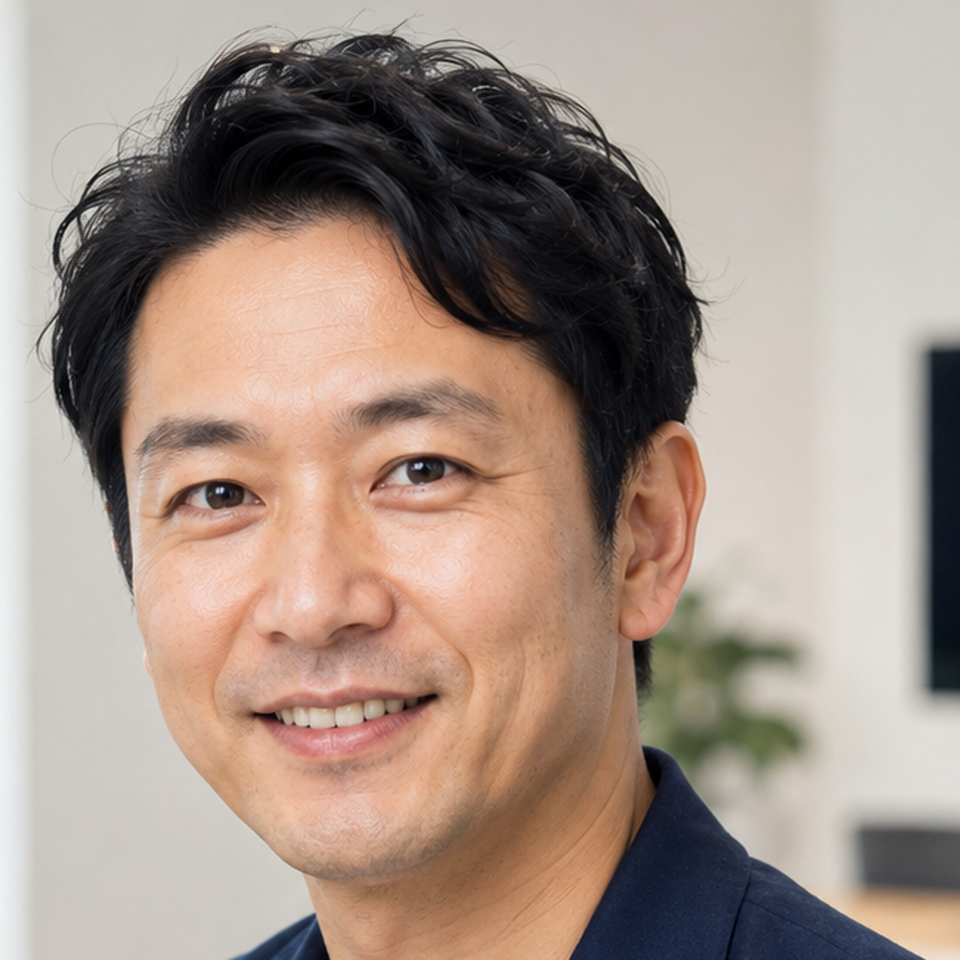 導入企業の声として掲載する男性代表のイメージ