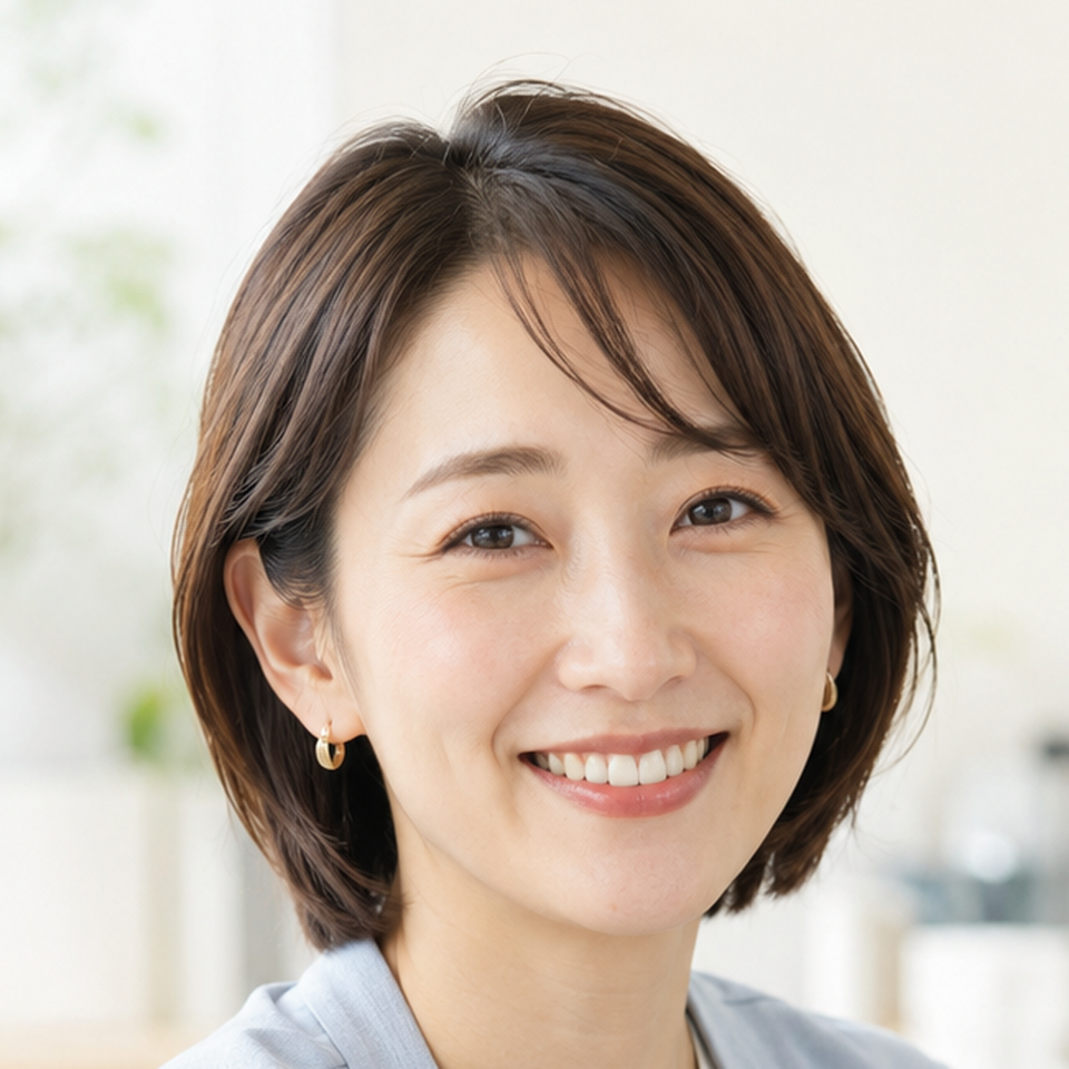 導入企業の声として掲載する女性管理担当のイメージ