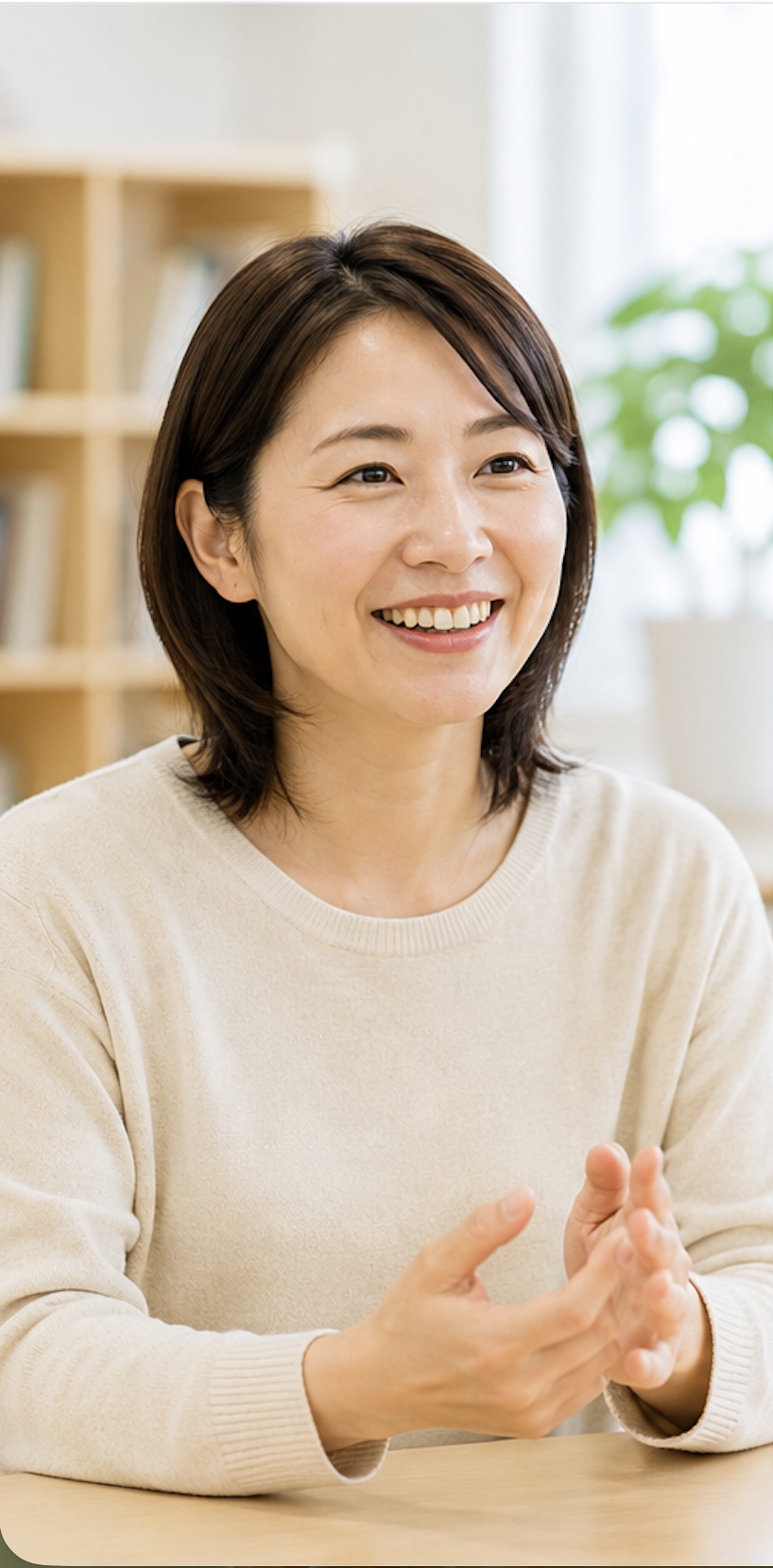 小学4年の保護者の声として掲載する女性のイメージ