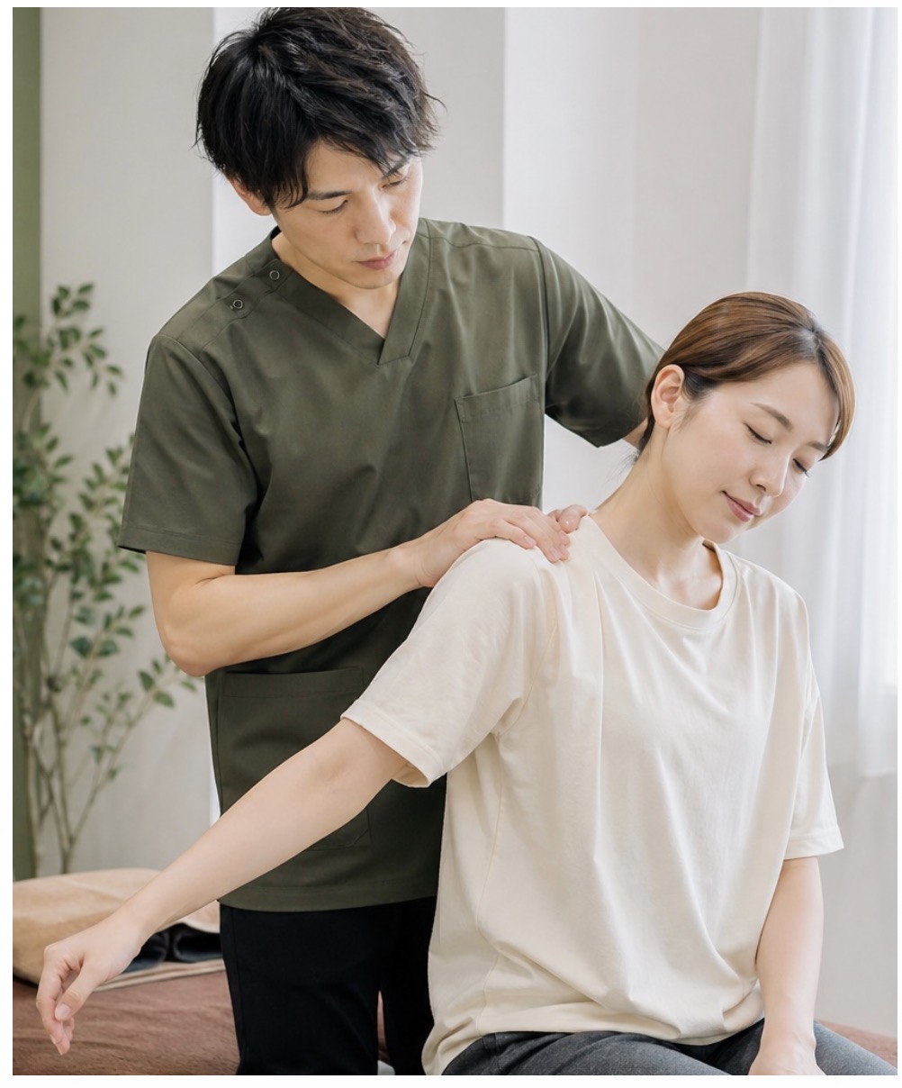 整体院で通いやすい料金を相談しているイメージ