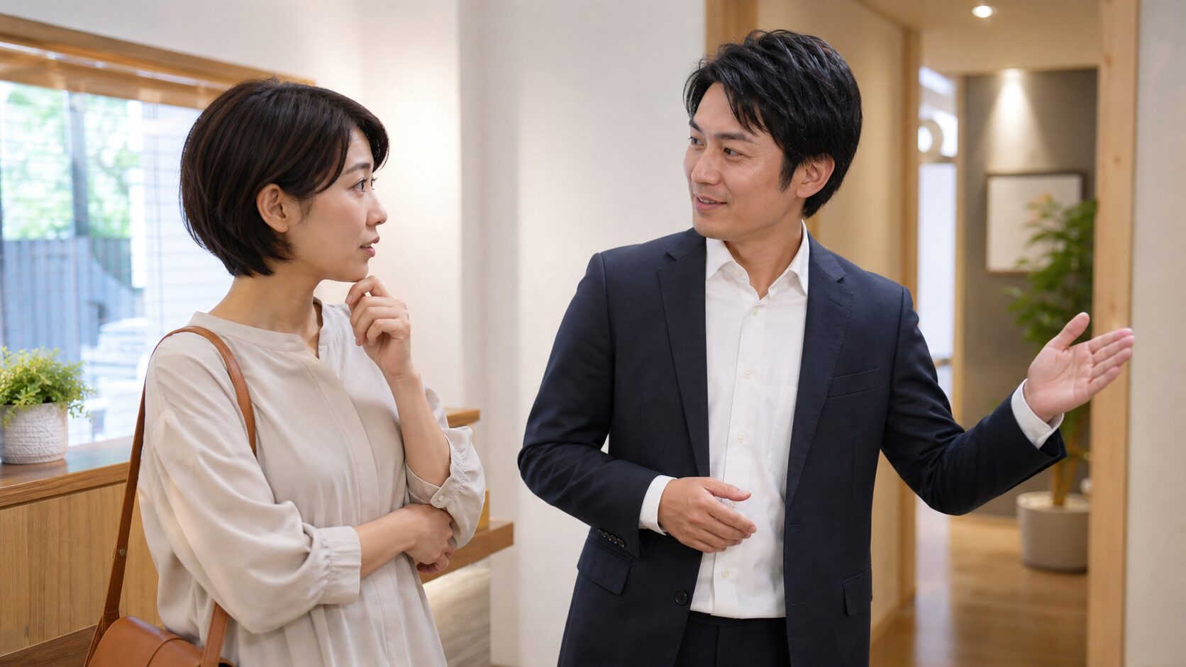 申込み前の不安を相談員に伝え、次に決めることを小さくするお客さんの説明画像
